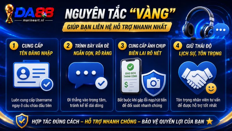 Những nguyên tắc "vàng" giúp bạn được Liên Hệ Hỗ Trợ nhanh nhất
